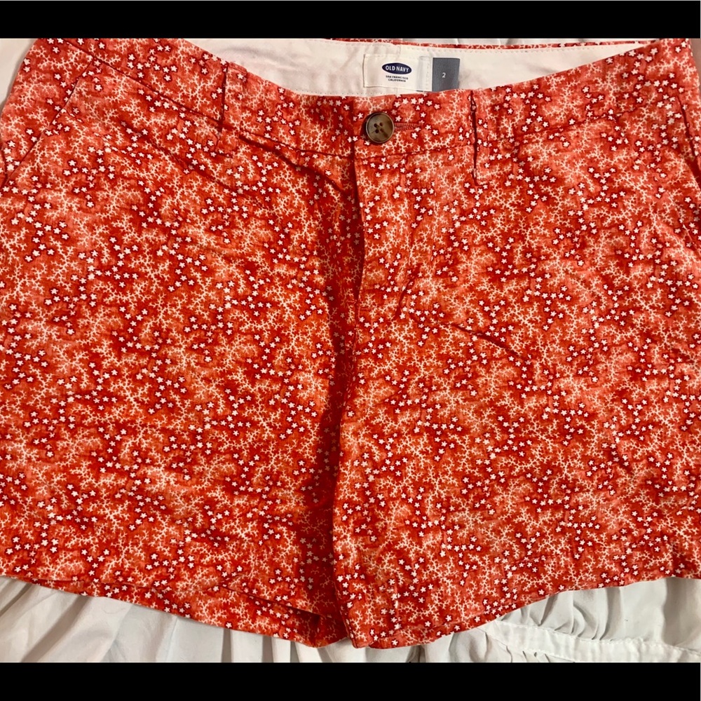⭐️Coral With Stars Old Navy Shorts⭐️